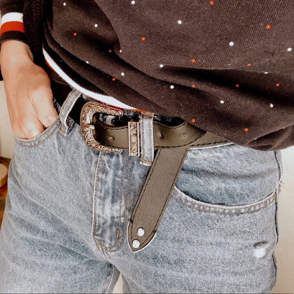▪️NEW Black Belt Buckle Western ▪️BEST SELLER 💥 - Picture 7 of 12